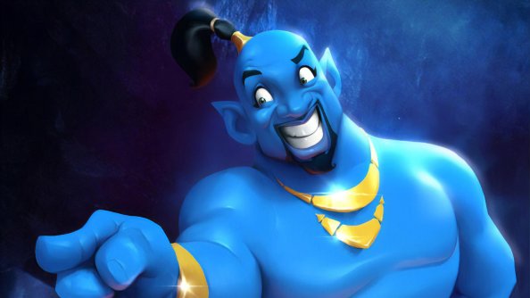 Will Smith As Genie Cartoon Art