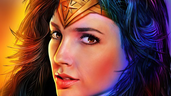 Wonder Woman Portrait Closeup 5k