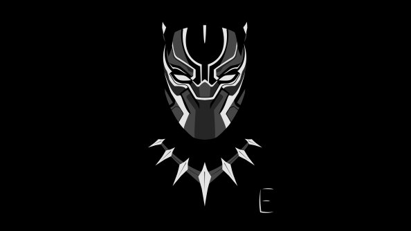 Black Panther Minimalism 4k