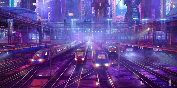 Trains Illustration
