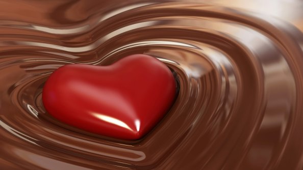 Chocolate In Heart Shape