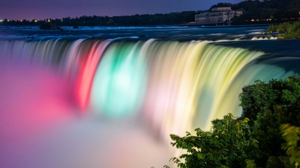 Colorful Niagara Falls