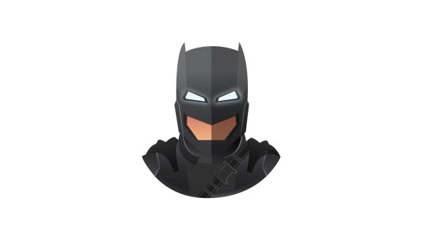 Batman Mech Suit Mask Minimalism 5k