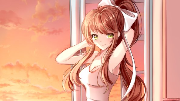 Beautiful Girl Anime Looking At Viewer 4k