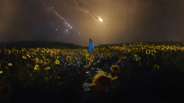 Sunflowers Battlefield 4k