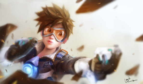 Tracer Overwatch Artwork 4k