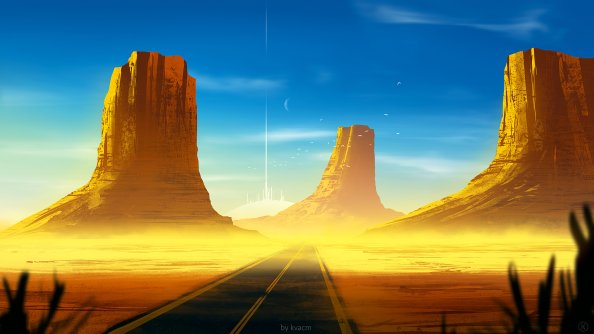 Road To Desert 4k