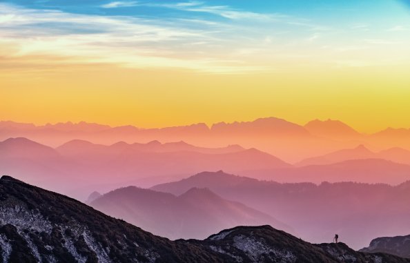 Clouds Nature Mountains 4k