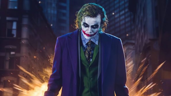 Heath Ledger Joker Cosplay 4k