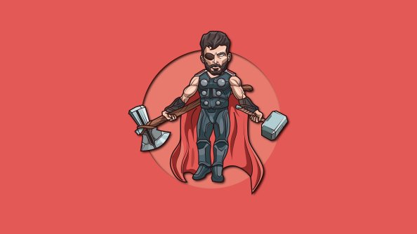 Thor God Of Thunde 4k Minimalism