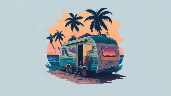 Camping Van Minimalism 5k
