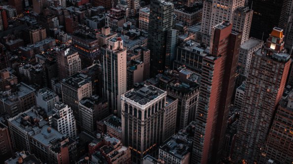 New York Empire Street Building 4k