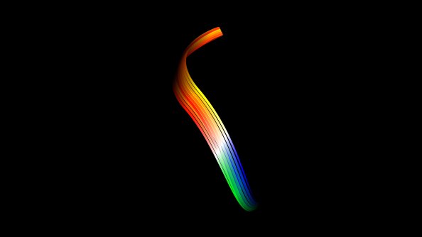 Abstract Ribbon 4k