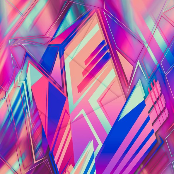 Abstract New Colors Shapes