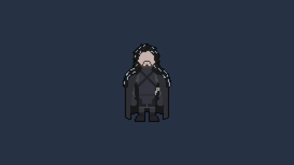 Pixel Jon Snow Art