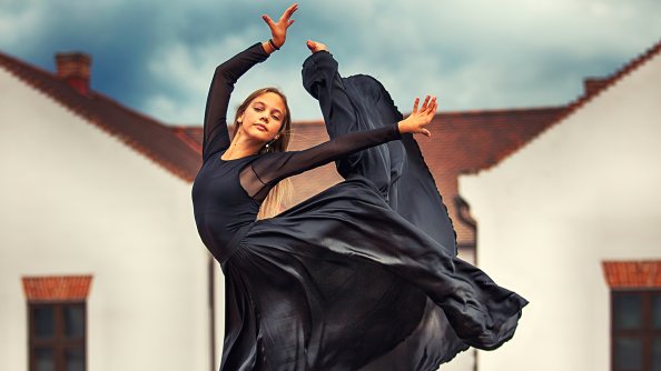 Ballerina Dancer Black Clothing