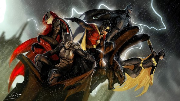 Bat Family 4k Artwork