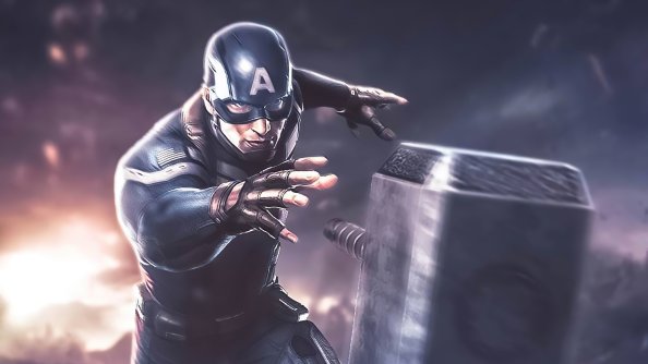 Captain America Hammer Artwork