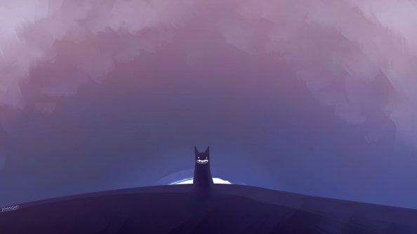 Cat Minimal Halloween 4k