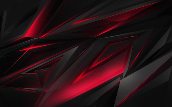 Polygonal Abstract Red Dark Background