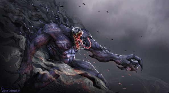 Venom Digital Artwork 4k
