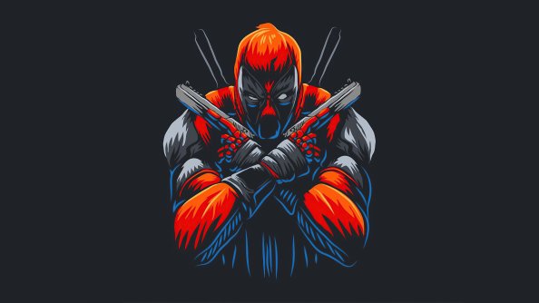 Deadpool Guns Up 4k