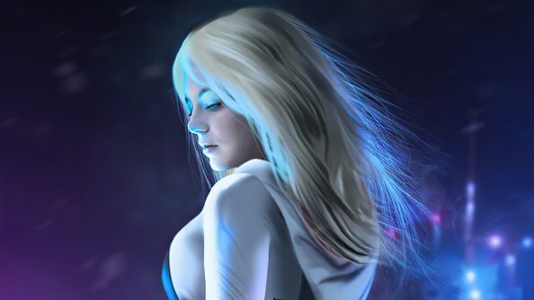 Gwen Stacy Emma Stone Fanart 4k