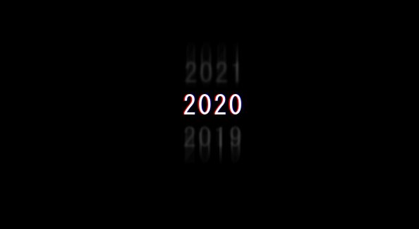 2020 Dark Minimal New Year 4k