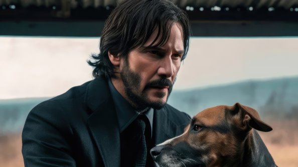 John Wick And His Dog 4k