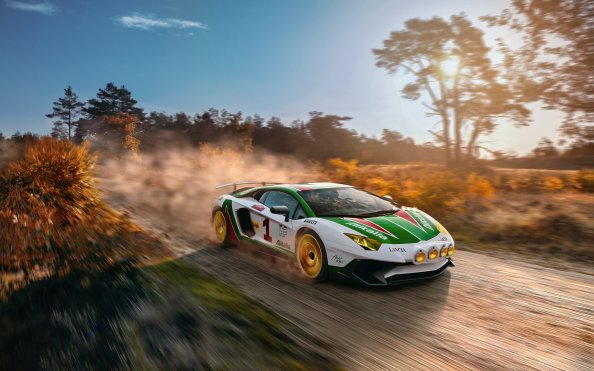 Lamborghini Aventador In Rally
