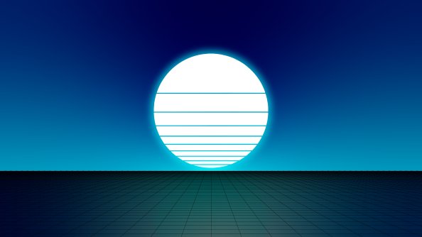 Synthwave Sun 8k