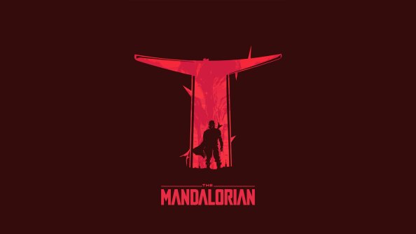 The Mandalorian Digital Minimal Art 4k