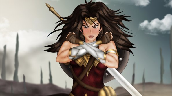 4k Wonder Woman Art
