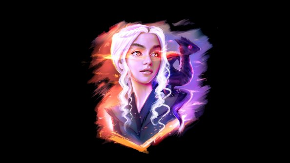 Daenerys Targaryen And Dragon Fan Art