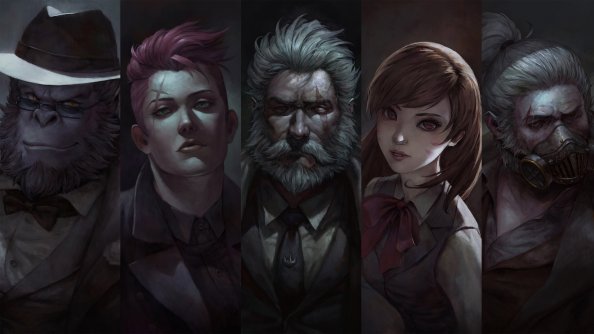Overwatch DVa Winston Reinhardt Zarya Roadhog Artwork