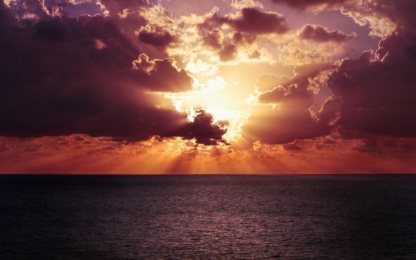 Ocean Horizon Sunset