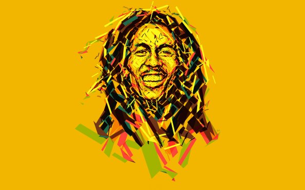 Bob Marley Abstract Artwork 8k