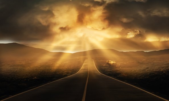 Road Landscape Horizon 5k