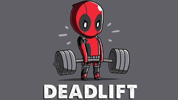 Deadpool Deadlift Funny 8k