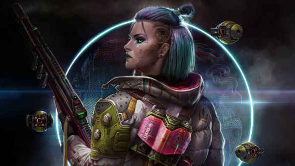 Short Hair Cyberpunk Girl 4k