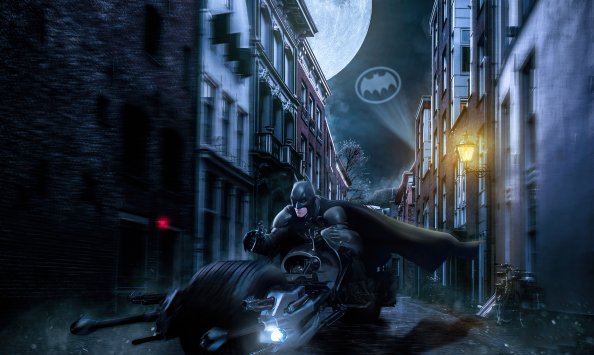 Batman On Batcycle 5k