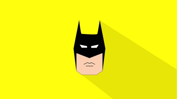 Batman Face Logo Minimal 5k