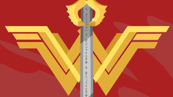 Wonder Woman Logo Minimalist 5k
