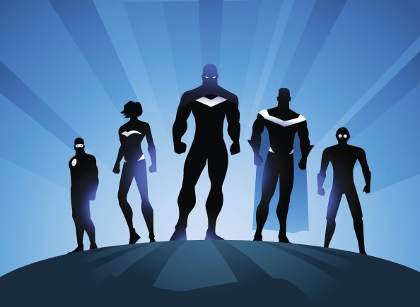 Superheroes Minimalism 4k