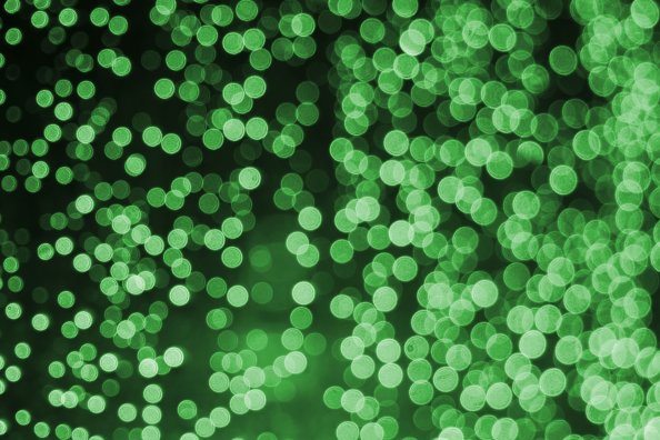 Bokeh Effect Green Lights Celebrations