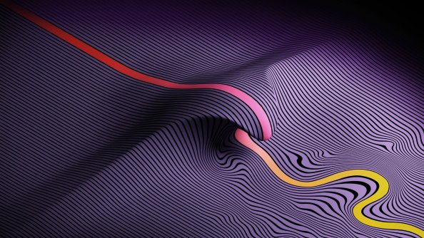 Wavy Lines Abstract