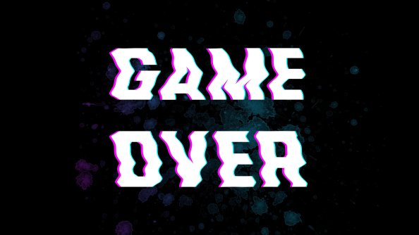 Game Over Typography 5k
