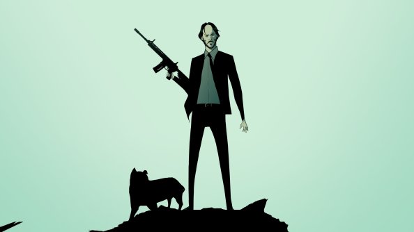John Wick Dog 4k