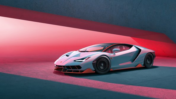 Lamborghini Grey 4k