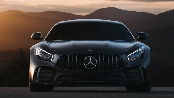 Black Mercedes Benz Amg Gt 4k 2020